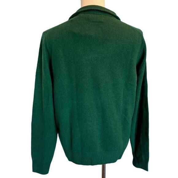 NWT POLO Ralph Lauren Wool Alpaca Pullover Zip Neck Sweater Rich Green S $168.00 - Picture 3 of 6
